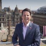 Richard Muir standing outside Glasgow Chamber of Commerce